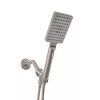 Zoe Industries Square Voyager Rain Shower Head - Brushed Nickel