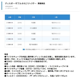 As One Disposable Homogenizer (Non-Sterile) Tube Capacity 0.06 fl oz (1.5 ml) 50 Sets (50 Sets) /2-3869-01