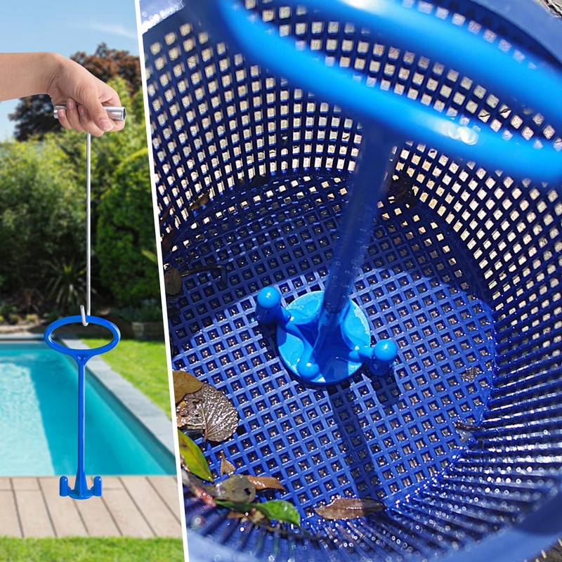 RunNico Skimmer Basket Handle,Universal Pool Skimmer Baskets Hook Tool with