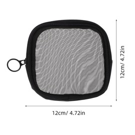 Mikinona Mesh Cosmetic Bag with Zipper Compact Travel Toiletry Pouch Breathable Storage Purse for Skincare Daily Essentials Jewelry and More