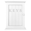 GreyZouq Key Cabinet with 'KEYS' print. Key rack. (OFF White)