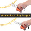sourcing map Plastic Chain Links, 1.4-Inch 10 Foot Plastic Barrier