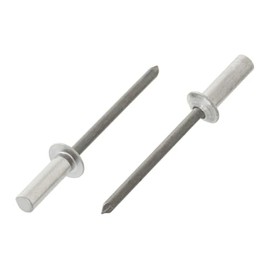 3.2mm x 12.5mm Aluminum-Steel Sealed Blind Pop Rivets Dome Head Alu/St ISO 15973 (Pack of 20)
