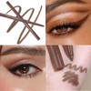 Longwear Waterproof Eyeliner Pencil – Light Brown, Retractable, Smudge-Proof, Transfer-Resistant,