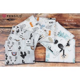 Muslin Cloths - Muslin Nappies - Pack of 6, 70 x 80 cm - Baby Burp Cloths