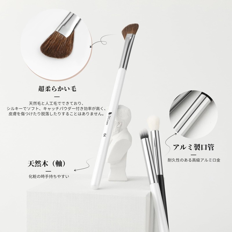 DUcare 1061 Eye Shadow Brush, Set of 10, Mini Eye