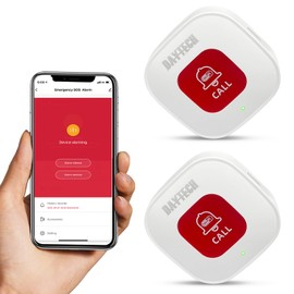 DAYTECH WiFi Tuya Smart Notrufknopf für Senioren auf Handy, WLAN SOS Notruf, Hausnotruf, Senioren Notfallknopf Alert System für ältere Patienten Behinderte, Kinder