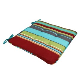 FUNOMOCYA Memory Foam Seat Cushion Colorful Striped Decorative Pad for Office Chair Car Seat Dining Chair Outdoor Patio Machine Washable and Dryable