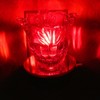 Red Leaves Glass Plugin Aroma Warmer Lamp with Dish for