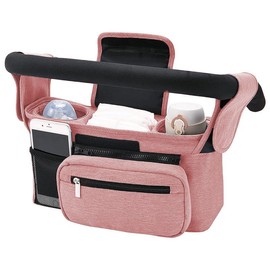 ZONADA Multifunctional Baby Stroller Hanging Bag – Your Ultimate Travel Companion-Pink