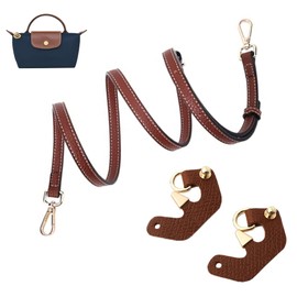 Mini Bag Strap Kit for Long Champ- 1.2CM Adjustable Punch-Free Replacement Strap (2-Pack) - No-Tool Conversion Kit for Women's Handbag, Tote & Crossbody Bag