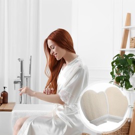 Luffa Schwamm Duschhandschuhe 2 Stück, Duschschwamm Peeling Schwamm Rückenschrubber, Massagehandschuh Natur Luffa Duschschwamm Körperpad