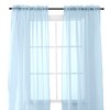 Elegant Comfort 2-Piece Sheer Panel with 2inch Rod Pocket -