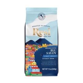 Resi Coffee - Blu Savoy, Light Roast Ground Coffee, Italian, Naples Roasted, 12 oz 1Bag
