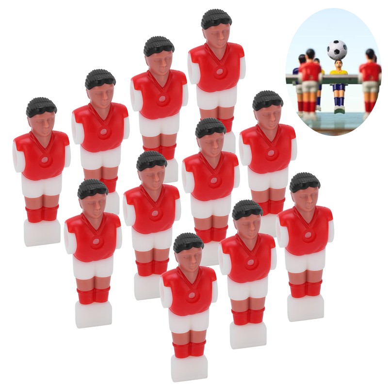 11pcs Football Player Soccer Games Mini Humanoid Plastic Doll Table