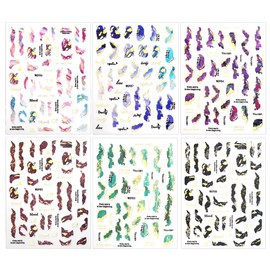 3D Marble Nail Stickers for Women 6 Colors Marble Nail Decals Blooming Nail Art Stickers Bronzing Nail Sticker Watercolor Smudge Self Adhesive Stickers for Nails Gold Foil Nail Designs Nail Supplies