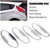 4 pcs Car Chromium Electroplating Door Handle Cup Bowls Cover