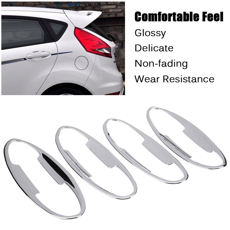 4 pcs Car Chromium Electroplating Door Handle Cup Bowls Cover