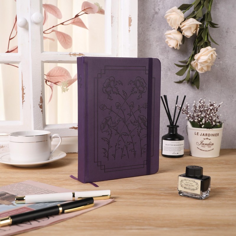 TIEFOSSI A5 Bullet Dotted Notebook, 160gsm Thick Paper, Hardcover Dot