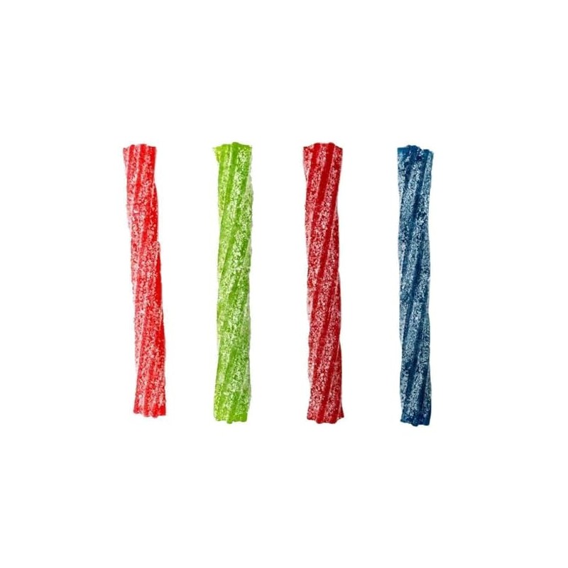 Sour Straws Assorted Fruit Twists, 1 LB Bulk Bag, 3