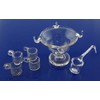 Melody Jane Dollhouse Glass Cups & Ladle Miniature Dining Table