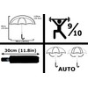 COLLAR AND CUFFS LONDON 80KPH Pocket Umbrella Automatic Small –