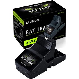 Rat Traps Indoor (2 Pack) Catch Rats, Mice, and Voles Fast with These Simple to Bait, Safe to Set, Non Electric Rat Trap for Home, Yard, and Barn