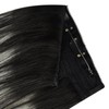 YoungSee Wire Hair Extensions Ombre Black 16inch 80g Secret Wire