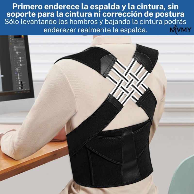 Chaleco Corrector De Postura Ortopédico Lumbar Unisex M Mvmy