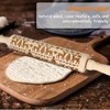 Embossed Rolling Pin Christmas Rolling Pins, 3D Wooden Engraved Rolling