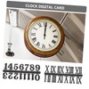 Tofficu 6pcs Clock Numeral Kit Arabic Roman Replacement Parts for