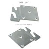 FoyaHome 2 Pcs Universal Wood Bed Headboard Brackets, Silvery Adjustable