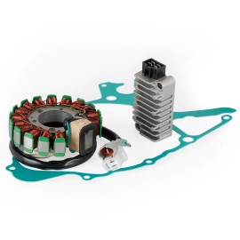 Magneto Stator + Voltage Rectifier + Gasket For Yamaha TW125 TW200 TW225 99-22Specification: M550-C184