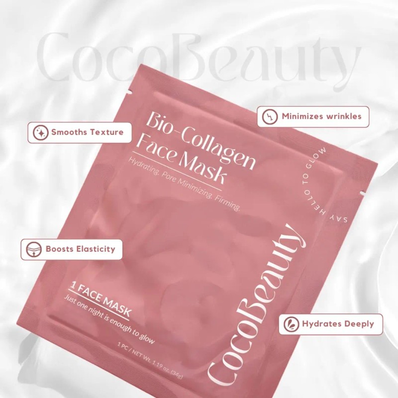 Mascarilla Facial De Colágeno Bio Mascarillas Hidratantes Y