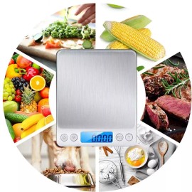 Unbranded 3000g X 0.1g Digital Food Kitchen Scale for Gems Gold Jewelry Herb cooking