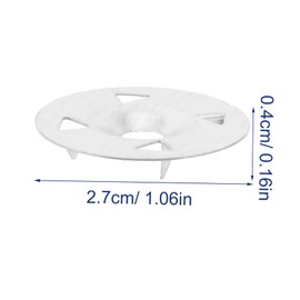 DOITOOL 100pcs Insulation Foam Board Washers Sturdy Load Spreading Fasteners for Secure Fixing and Installation of Insulation Boards Lightweight and for Indoor Outdoor Use