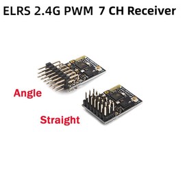 Iegefirm ELRS 2.4G 7CH PWM Receiver ExpressLRS RX 2400RX PWM/CRSF Protocol for RC FPV Drone Fixed Wing Quadcopter, Curved Durable