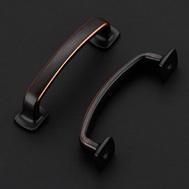 Ravinte Decor 30 Pack Cabinet Handles Arch Cabinet Pulls - 3 Inch Drawer Pulls Oil Rubbed Bronze Kitchen Drawer Handles Curved Dresser Hardware Solid Kitchen Hardware