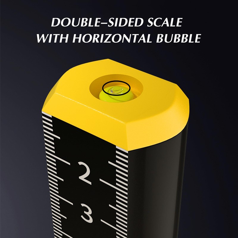 SAMIQU 2Pcs Ceiling and Floor Tile Ruler - Leveling Ruler