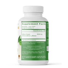 Saffron Extract 88.5mg, Help Improve Sleep Habits Non-GMO, Gluten Free, 120 Caps