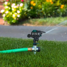 Melnor 65176AMZ Pulsating Sprinkler Dual Pack with Metal Spike