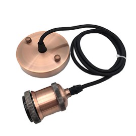 EmyZöilure Vintage Pendant Light Fitting Modern Retro Industrial Style E27 Lamp Holder,Braided Cord Ceiling Rose Peadant Light kits