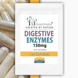 Forest Vitamin - Digestive Enzymes 150mg - 100 Kapseln - Verdauungsenzyme - Gesundheit & Schönheit