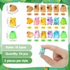 GSrenyu 54 Pack Capybara Resin Animals Stuff, Mini Luminous in