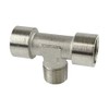 3/8" BSP Tee Piece Fitting Air/Hydraulic Line Female-Male-Female FT064