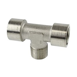 3/8" BSP Tee Piece Fitting Air/Hydraulic Line Female-Male-Female FT064