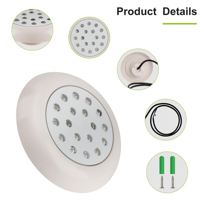 Underwater Swimming Pool Lights 12V LED Pool Light Wireless Remote