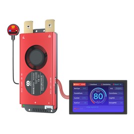 DALY BMS 12V 4S 200A Display - Smart BMS with 4.3 Inch LCD Touch Screen WiFi Bluetooth Module Supports RS485 CAN for 12V LiFePO4 RV Campers Boating Overlanding Home Energy