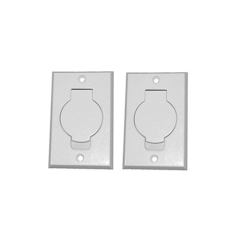 Pokin (2) Central Vacuum White Inlet Valves for Beam Central