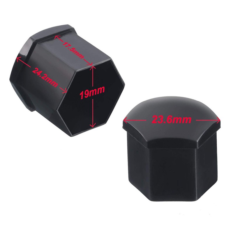 iwobi Pack of 20 19 mm Car Wheel Bolt Caps